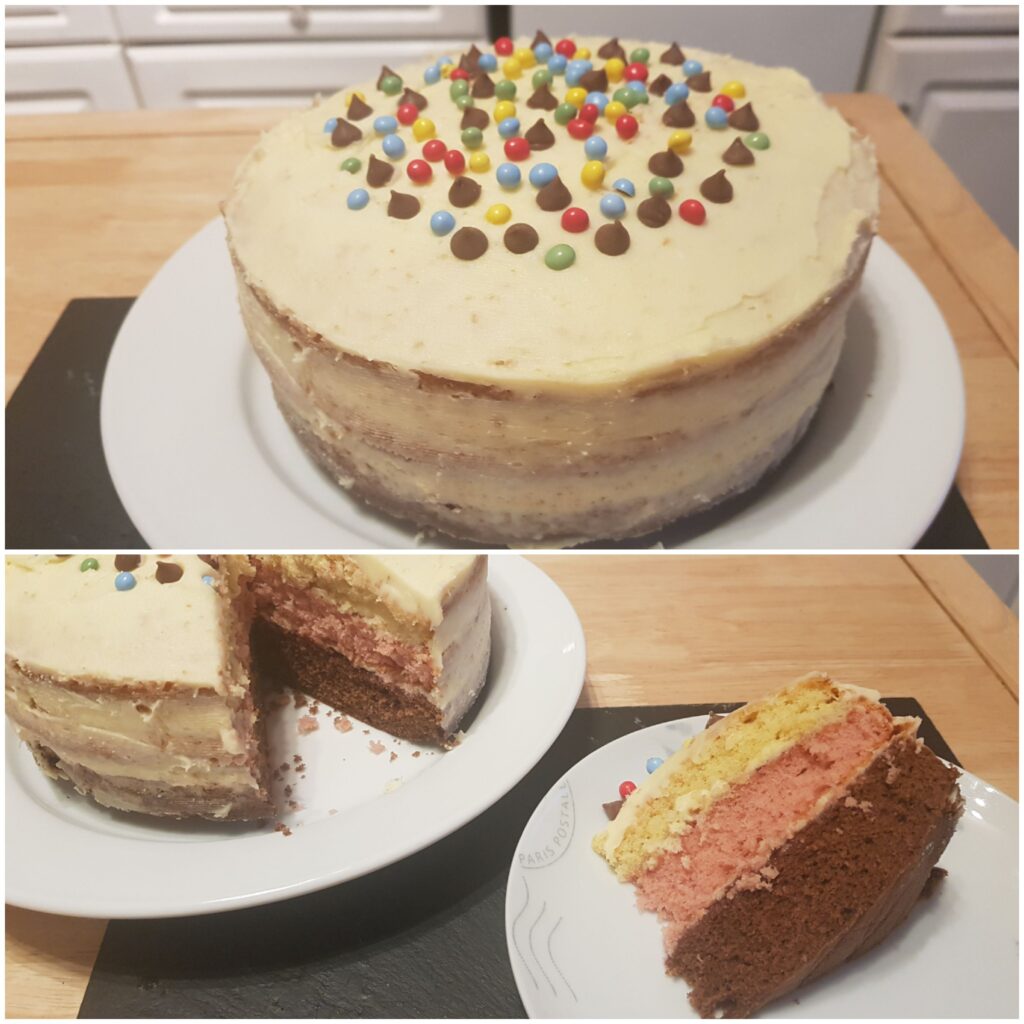 Neapolitan cake – Kitchen Flavours