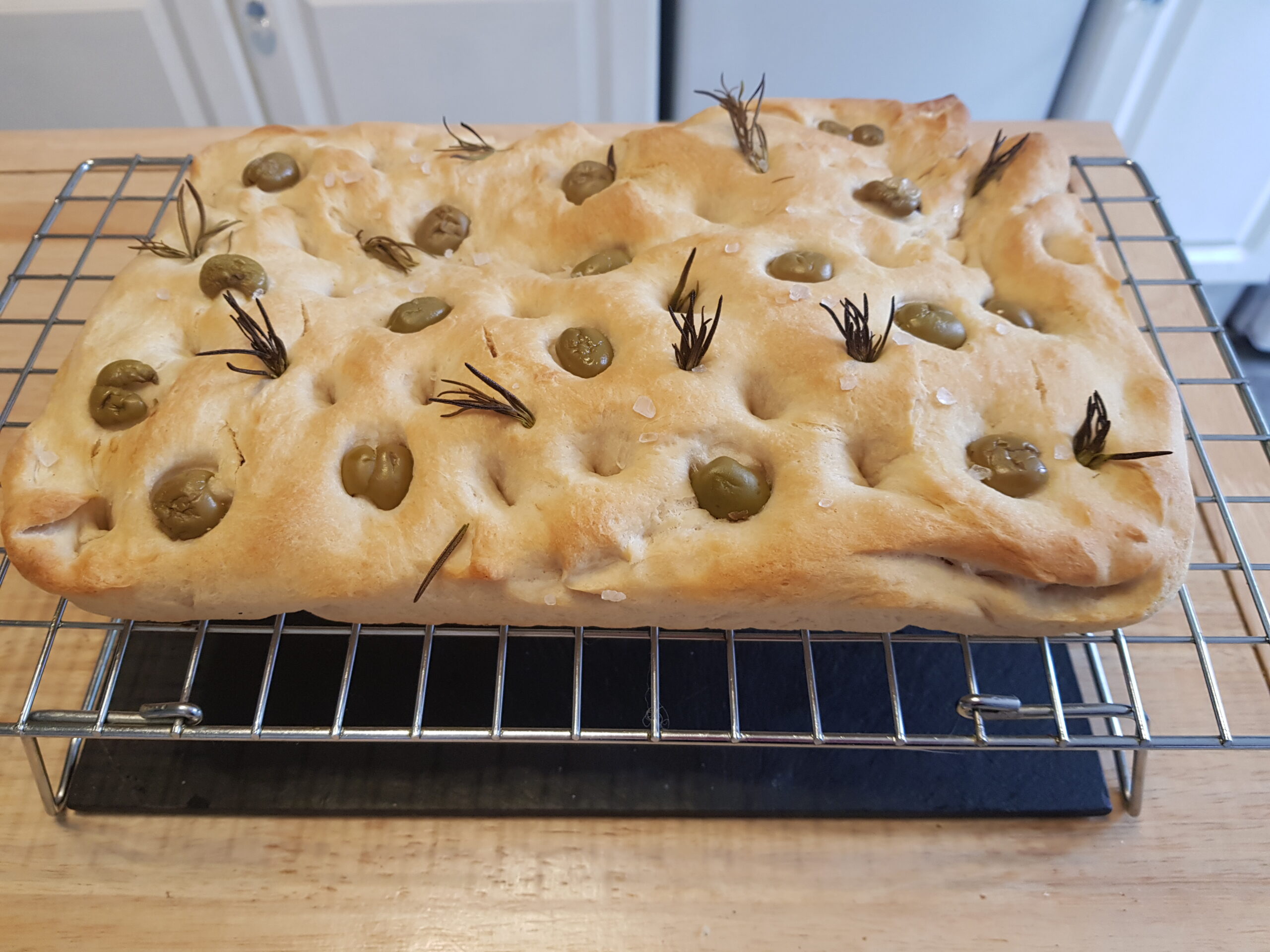 Olive And Rosemary Focaccia – Kitchen Flavours