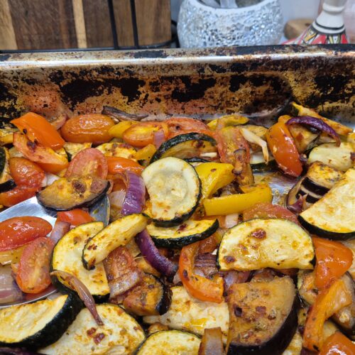 Turkish vegetable traybake